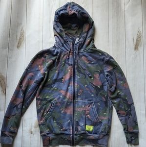 Womens Crooks & Castles Camo/paisley print hoodie